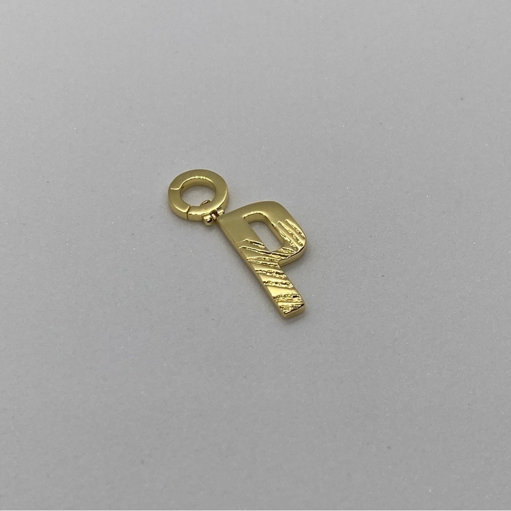 Gorjana New Parker Initial P‎ Charm 18k Gold Plated Brass - Picture 8 of 8